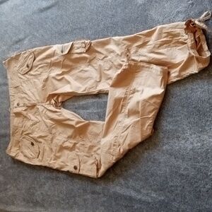 Boston Proper cargo pants in lattice beige